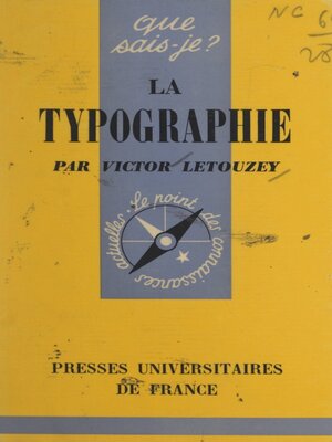 cover image of La typographie